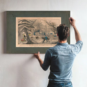 Landing of the Pilgrims at Plymouth 11th Dec 162 1845 1846 — Framed Wall Art Room View | Bella Frye