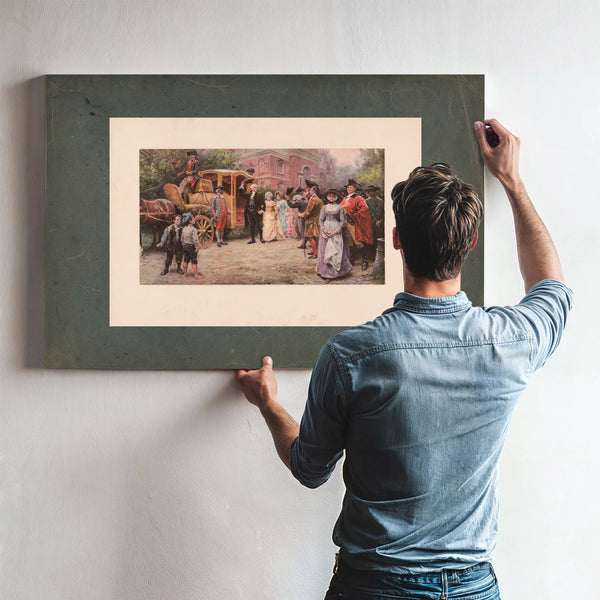 General Washington at Christ Church Easter Morning 1795 199 — Framed Wall Art Room View | Bella Frye