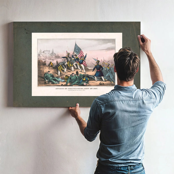 Attack on Chapultepec Sept 13th 1847mexicans Routed With Great Loss 1847 — Framed Wall Art Room View | Bella Frye