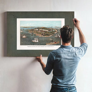 Fortress Monroe Old Point Comfort and Hygeia Hotel Va 1861 — Framed Wall Art Room View | Bella Frye