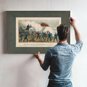 Bombardment and Capture of Fredericksburg Va Dec 11th 1862 by the Army of Th — Framed Wall Art Room View | Bella Frye