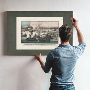 Bombardment and Capture of Fort Hindman Arkansas Post Ark Jany 11th 1863 186 — Framed Wall Art Room View | Bella Frye