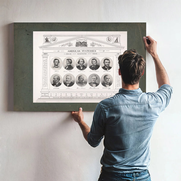 American Statesmen 1861 191 193 — Framed Wall Art Room View | Bella Frye