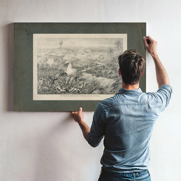 Capture of El Caney El Paso Fortifications of Santiago 1898 — Framed Wall Art Room View | Bella Frye