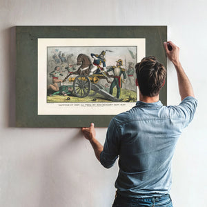 Capture of Genl La Vega by the Gallant Capt May at the Battle of Resaca De L — Framed Wall Art Room View | Bella Frye