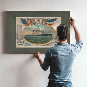 Compagnie Generale Transatlantique 19 — Framed Wall Art Room View | Bella Frye