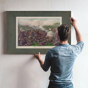 Battle of Five Forks Vacharge of General Sheridan April 1st 1865 1886 — Framed Wall Art Room View | Bella Frye