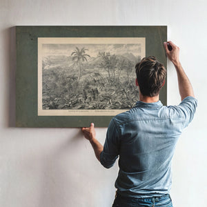 Battle of La Quasina Near Santiago De Cuba 19th Century — Framed Wall Art Room View | Bella Frye