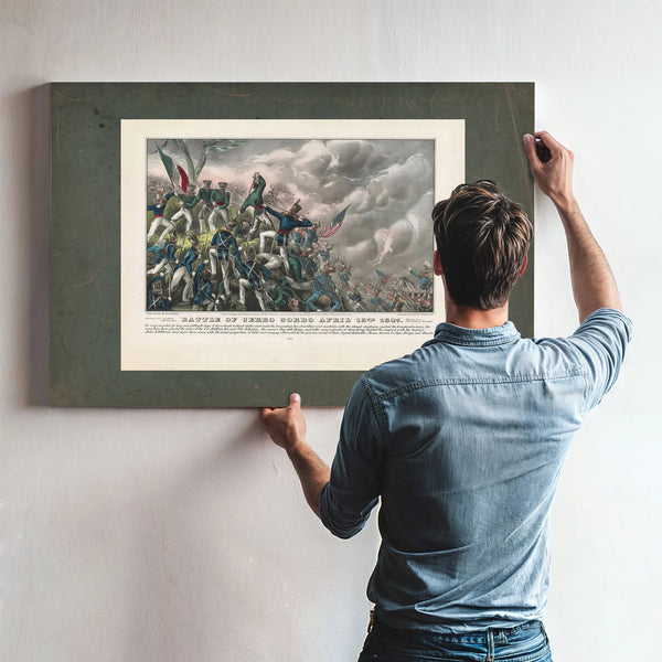 Battle of Cerro Cordo April 18th 1847 1847 — Framed Wall Art Room View | Bella Frye