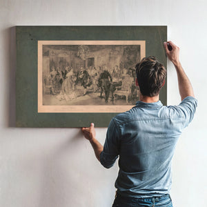 Benjamin Franklin the United States First Ambassador at the Court of France — Framed Wall Art Room View | Bella Frye