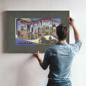 Indiana Indianapolis — Framed Wall Art Room View | Bella Frye