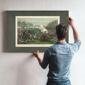 Battle of Opequan or Winchester Vasept 19 1864union_ Gen Sheridan Conf Gen E — Framed Wall Art Room View | Bella Frye