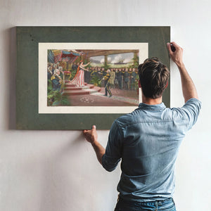 Americas Welcome to Dewey 1899 — Framed Wall Art Room View | Bella Frye