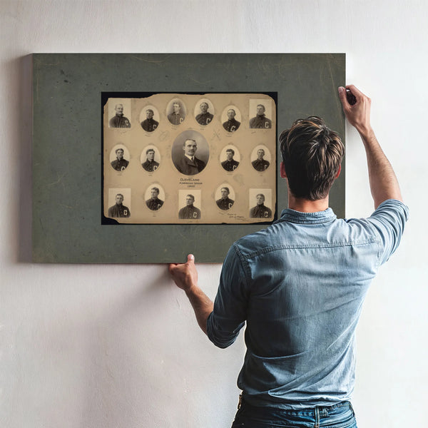 Cleveland Blues Baseball Team 192 — Framed Wall Art Room View | Bella Frye