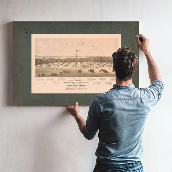 Camp Meigs 861 — Framed Wall Art Room View | Bella Frye