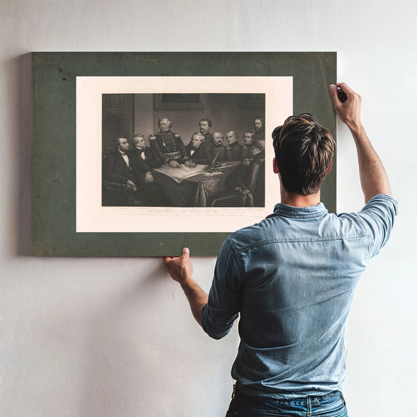 a Council of War in 61 19th Century — Framed Wall Art Room View | Bella Frye