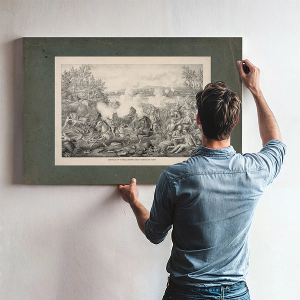 Battle of Tugela River Near Cheveley Camp 19th Century — Framed Wall Art Room View | Bella Frye