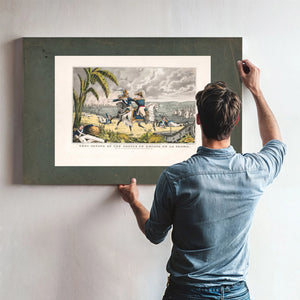 General Taylor at the Battle of Resaca De La Palma Capt May Receiving His or — Framed Wall Art Room View | Bella Frye