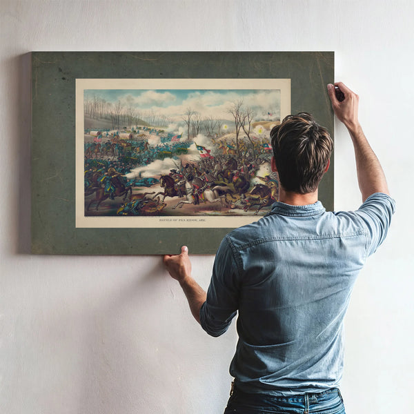 Battle of Pea Ridge Arkansas 1889 — Framed Wall Art Room View | Bella Frye