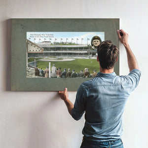 The Cathedral of American Pastime Polo Grounds Relic Print — Framed Wall Art Room View | Bella Frye