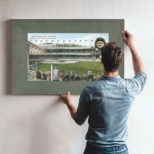 The Cathedral of American Pastime Polo Grounds Relic Print — Framed Wall Art Room View | Bella Frye