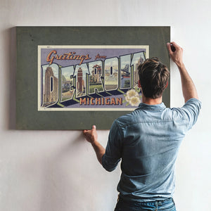 Michigan Detroit — Framed Wall Art Room View | Bella Frye