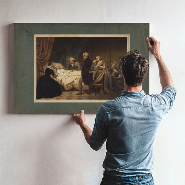 Life of George Washington the Christian Death 1853 — Framed Wall Art Room View | Bella Frye