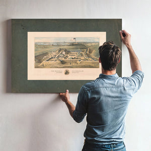 Fort Marshall Baltimore Md Fifth Regiment Artillery Nyv 1862 — Framed Wall Art Room View | Bella Frye