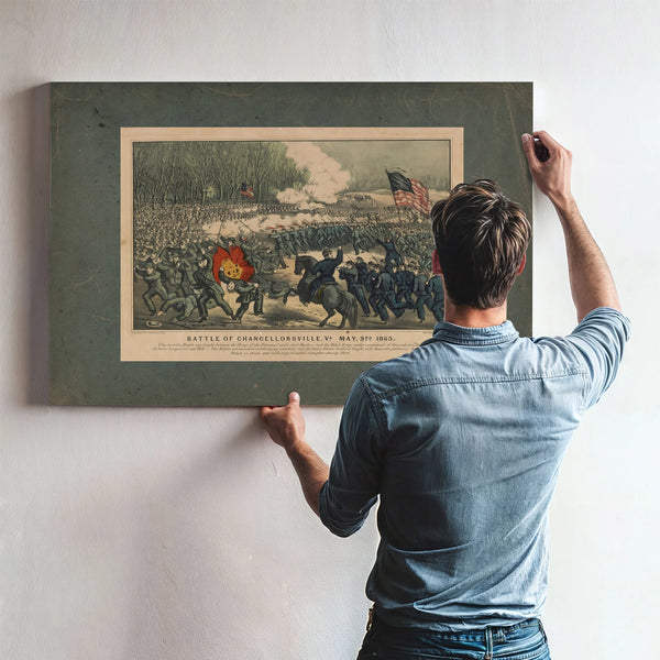 Battle of Chancellorsville Va May 3rd 1863 1863 — Framed Wall Art Room View | Bella Frye