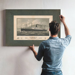 Mongolia Manchuria China Korea Siberia Trans Pacific Line Pacific Mail Steamsh — Framed Wall Art Room View | Bella Frye