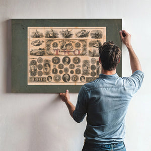 Durand Co Bank Note Engravers 1824 184 — Framed Wall Art Room View | Bella Frye