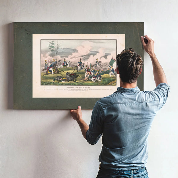 Battle of Palo Altomay 8th 1846 Between 29 Americans Under General Taylor — Framed Wall Art Room View | Bella Frye