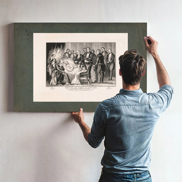 Death of General Zachary Taylor 185 — Framed Wall Art Room View | Bella Frye