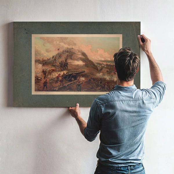 Capture of Fort Fisher 1887 — Framed Wall Art Room View | Bella Frye