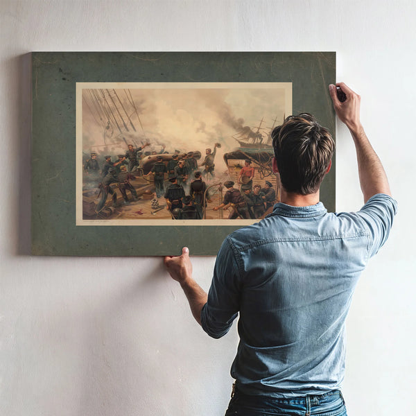 Kearsarce and Alabama 1887 — Framed Wall Art Room View | Bella Frye