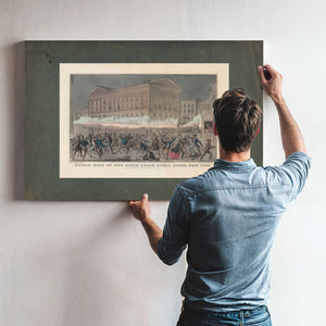 Great Riot at the Astor Place Opera House New York on Thursday Evening May 1 — Framed Wall Art Room View | Bella Frye