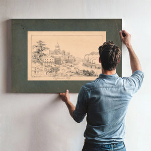 Jefferson City 1844 185 — Framed Wall Art Room View | Bella Frye