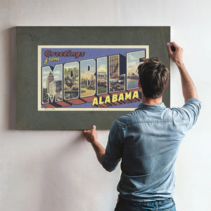 Alabama Mobile — Framed Wall Art Room View | Bella Frye