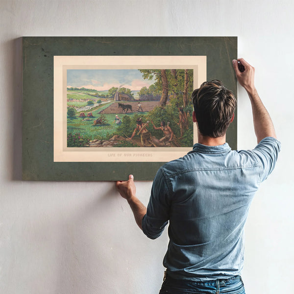 Life of Our Pioneers 1915 — Framed Wall Art Room View | Bella Frye