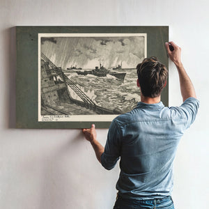 Convoy Us Coastguard Cutter 19th Century — Framed Wall Art Room View | Bella Frye