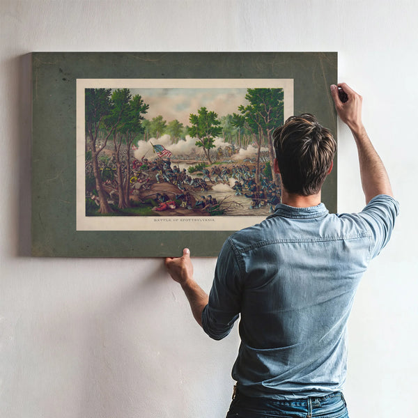 Battle of Spottsylvaniaengagements at Laurel Hill Ny River Va May 8 to 18 1 — Framed Wall Art Room View | Bella Frye