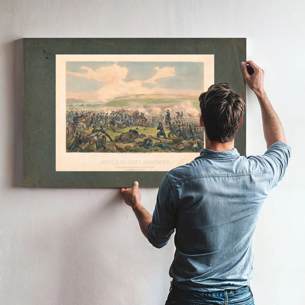 Battle of Fort Donelson 19th Century — Framed Wall Art Room View | Bella Frye