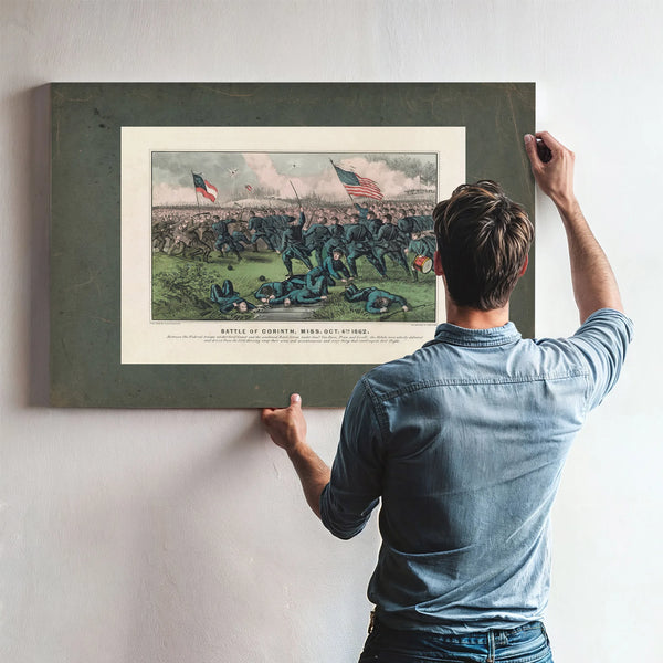 Battle of Corinth Miss Oct 4th 1862 1862 — Framed Wall Art Room View | Bella Frye