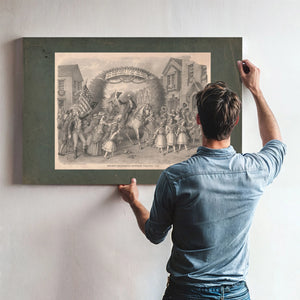 George Washington Entering Trenton 1789 197 — Framed Wall Art Room View | Bella Frye