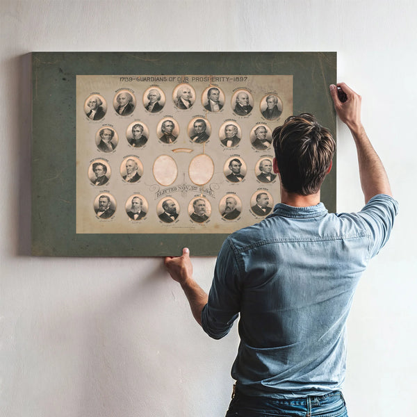 1789 1897 Guardians of Our Prosperity 1896 — Framed Wall Art Room View | Bella Frye