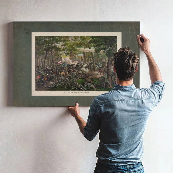 Battle of the Wildernessdesperate Fight on the Orange Ch Plank Road Near Tod — Framed Wall Art Room View | Bella Frye