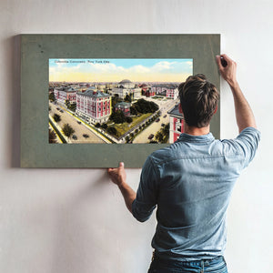 The Academy on Morningside Heights a Scholars Aerial Reverie — Framed Wall Art Room View | Bella Frye