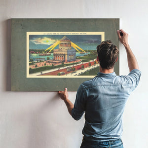 The Generals Eternal Vigil Riverside Mausoleum Nocturne — Framed Wall Art Room View | Bella Frye