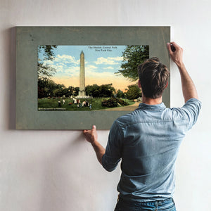 Cleopatras Needle the Egyptian Enigma in the American Garden — Framed Wall Art Room View | Bella Frye