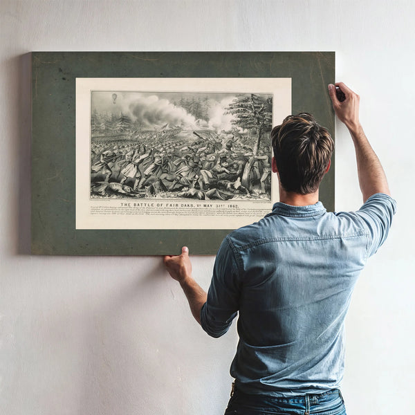 Battle of Fair Oaks Va May 31st 1862 1862 — Framed Wall Art Room View | Bella Frye